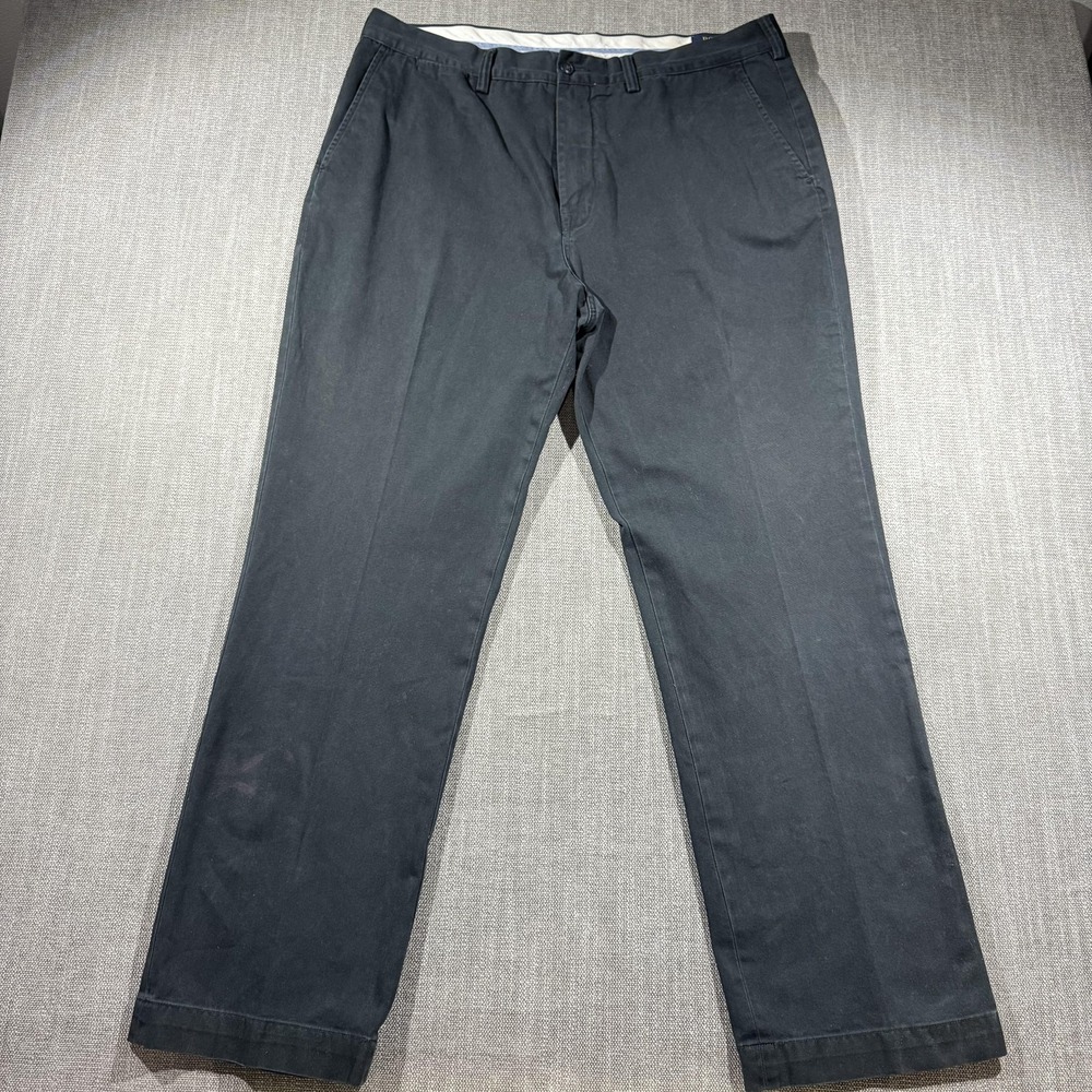 Polo Ralph Lauren Pants Mens 38x32 Black Polo Chino Classic Fit Straight‎ Leg